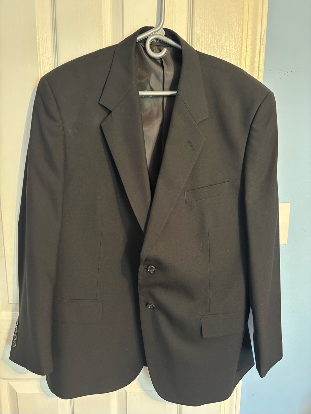 George Men's Black Two-Button Sport Coat
